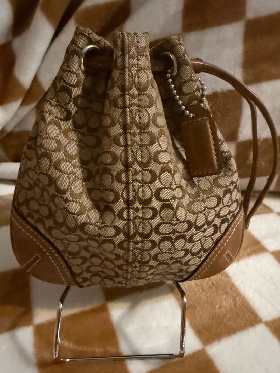 Coach Handbags - Coach Soho Signature Mini Drawstring Bucket Bag Wristlet Pouch RARE Vintage Y2K